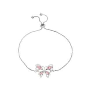 Bracelet papillon pink crystal