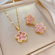 Parure pink flower